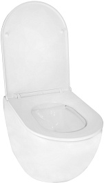 Azario Унитаз подвесной Navio AZ-0074 безободковый белый – фотография-7