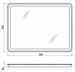 Cerutti Зеркало Эмилия 60x90 – фотография-6