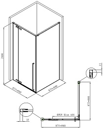 Allen Brau Душевой уголок Fantasy 90x90 3.11001-00 хром – фотография-3