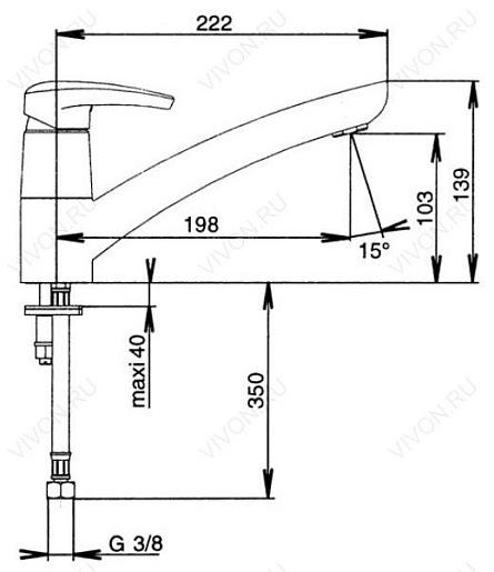 Jacob Delafon Смеситель Panache E76240-CP – фотография-2