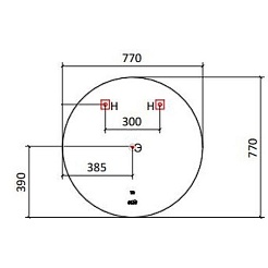 Jorno Зеркало Solo 77 Solo.02.77/W/RL – фотография-3
