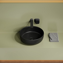 Ceramicanova Мебельная раковина Taycan 37 CN12003MB чёрный матовый – фотография-2