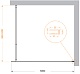 BelBagno Душевая перегородка Kraft KRAFT-L-1-100-C-Cr 100x195 профиль хром стекло прозрачное – картинка-10