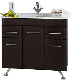 Водолей Тумба под раковину Ницца Д 90 L венге – фотография-1