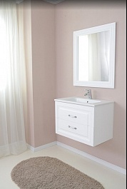 Атолл Мебель для ванной Валери 80 белая – фотография-3