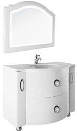 Водолей Мебель для ванной Милана 110 Белая, Оттавия – фотография-1
