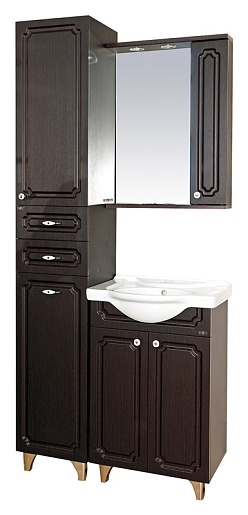 Misty Тумба с раковиной Александра 55 прямая, венге – фотография-2