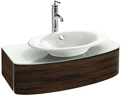 Jacob Delafon Тумба с раковиной Presquile 85 палисандр – фотография-1