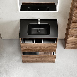 Sancos Тумба с раковиной Libra Floor 70 дуб чарльстон раковина Element 71 CN7007MB – фотография-3