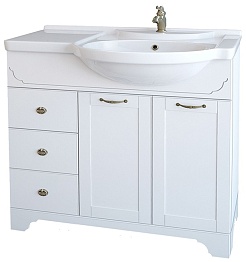 Dreja Тумба для умывальника Antia 90 R белая – фотография-1