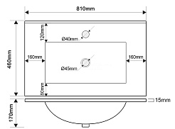 Зов Тумба с раковиной Кито 80 подвесная белая/тростник – фотография-5