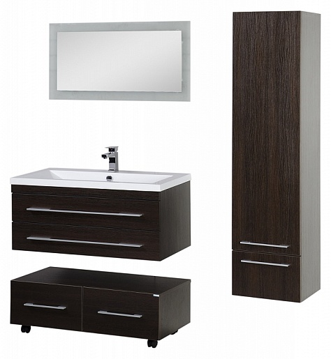 Aquanet Тумба подкатная "Нота 100" венге – фотография-12