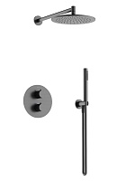 Sancos Душевой комплект Etna SC9010GG вороненая сталь