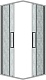 Grossman  Душевой уголок Cosmo 80x80x195 профиль хром стекло шиншилла – фотография-13