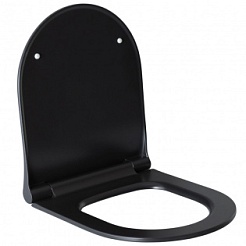 Allen Brau Унитаз подвесной Priority 4.31002.31 чёрный матовый с крышкой 4.31004.31 – фотография-3