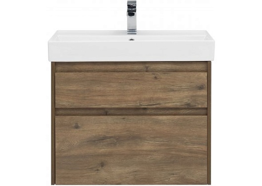 Aquanet Тумба с раковиной Nova Lite 75 2 ящика, дуб рустикальный – картинка-7
