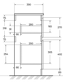 BelBagno Тумба под раковину Kraft 39 80 напольная Bianco Opaco – фотография-11