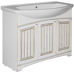 Mixline Тумба с раковиной Крит 105 патина золото – фотография-1