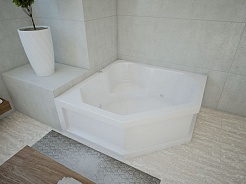 Aquatek Акриловая ванна Лира 150х150 с гидромассажем – фотография-4