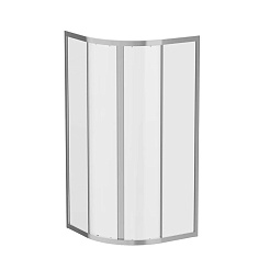 BelBagno Душевой уголок Due 90/90 DUE-R-2-90-C-Cr стекло прозрачное – фотография-3