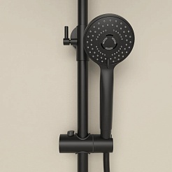 Sancos Душевая система Teo с термостатом черный SC11002MB – фотография-8