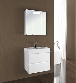 Водолей Тумба с раковиной Салли 70 белая – фотография-9