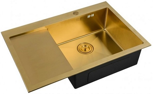 Zorg Кухонная мойка Inox PVD SZR-7851-R BRONZE – фото, картинка, фотография-1