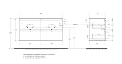 BelBagno Тумба с раковиной Uno 120 подвесная Bianco Opaco с раковиной BB-8099-120-2 – фотография-4