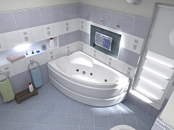 Bas Акриловая ванна Сагра 160x100 L с гидромассажем – фотография-2