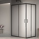 RGW Душевой уголок Passage PA-040B 120x80 профиль черный стекло матовое сатинат – фотография-6