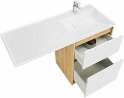 Акватон Мебель для ванной Лондри 60 R дуб сантана/белая – фотография-4