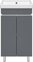 Misty Тумба под раковину Майна 50 графит/белая