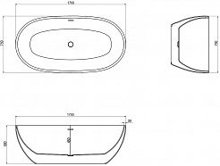 Cerutti Акриловая ванна Ami 170x75 CT9039 – фотография-3