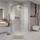 Grossman  Душевой уголок Galaxy 110x100x195 профиль хром стекло шиншилла – фотография-15