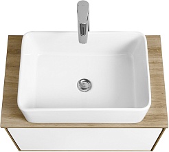 Акватон Тумба под раковину Либерти 70 белая/дуб эльвезия – фотография-7