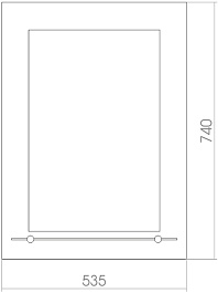 Mixline Зеркало Элит Нью Крит люкс 53.5 – фотография-2