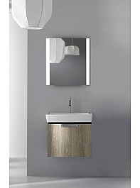 Jacob Delafon Тумба с раковиной "Reve 60" дымчатая, 1 ящик – фотография-5