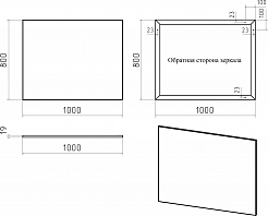 Brevita Мебель для ванной Grafit 100 под стиральную машину графит/светлое дерево – фотография-14