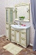 Sanflor Мебель для ванной Адель 100 белая, патина золото – картинка-15