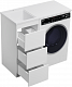 Brevita Мебель для ванной Grafit 100 L под стиральную машину белая – фотография-23