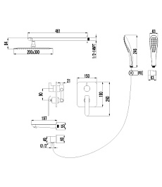 Lemark Душевая система Melange LM4922CW – фотография-2
