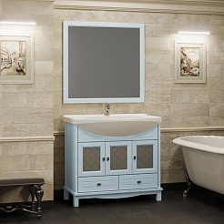 Opadiris Мебель для ванной Омега 90 голубая – фотография-3