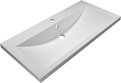 Misty Тумба с раковиной Енисей 100 белая – фотография-3