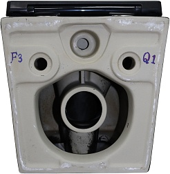 Azario Унитаз подвесной Teramo AZ-0052-UQ3MB безободковый черный матовый – фотография-13