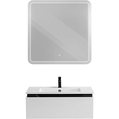 Cezares Тумба под раковину Slider 80 подвесная белая – фотография-8