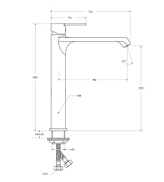 BelBagno Смеситель для раковины Aurora AURORA-LMC-CRM-W0 хром – фотография-3