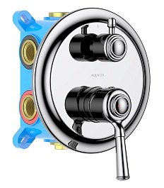 Aquatek Смеситель для душа и ванны Классик AQ1547CR хром – фотография-1