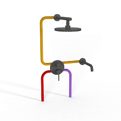 Paini Смеситель для душа Viva Style P4YOSET26911SH чёрный – фотография-5