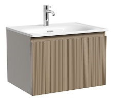 Sancos Тумба с раковиной Code 60 серо-бежевая раковина Sabo 60 CN13001