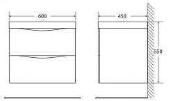 BelBagno Тумба с раковиной MARINO 600 Patinato Turchese – фотография-3